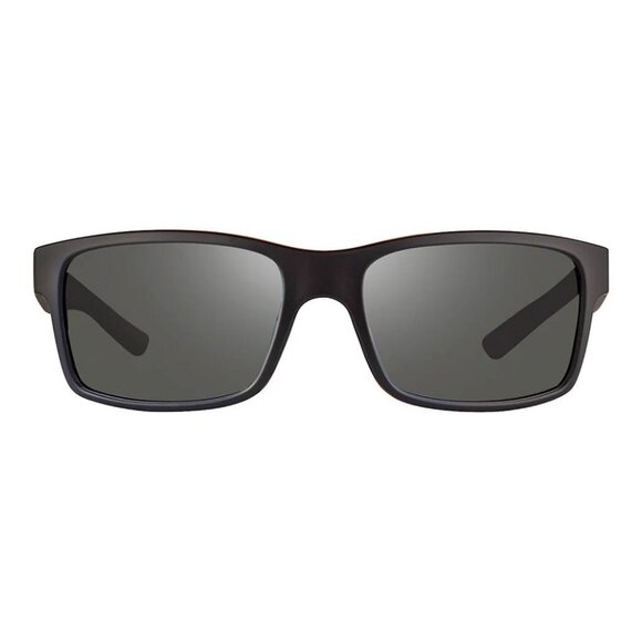 New REVO Crawler Black Polarised Square RE 1027 01 GY Sunglasses Women - Picture 2 of 3